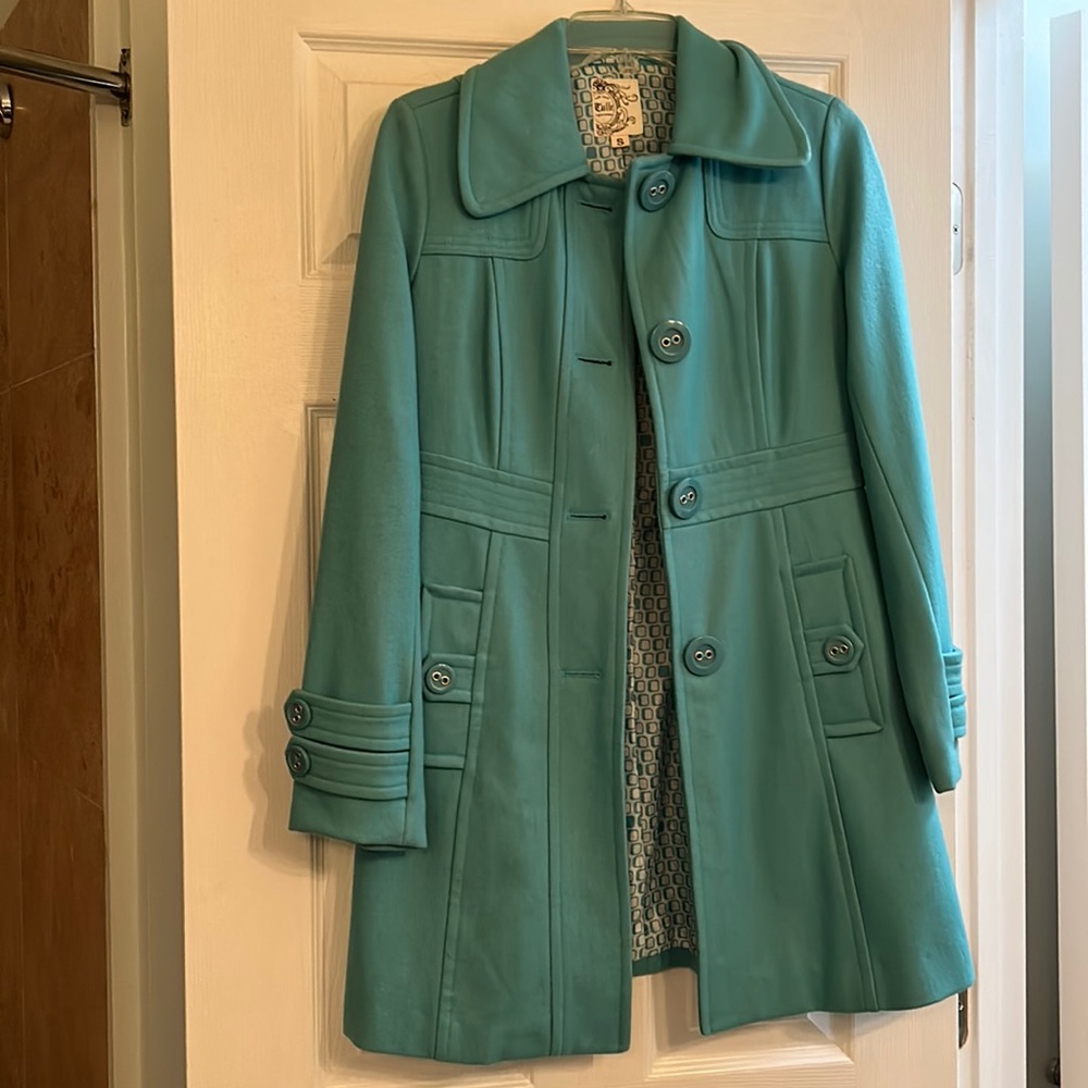 Blue Tulle coat, size small